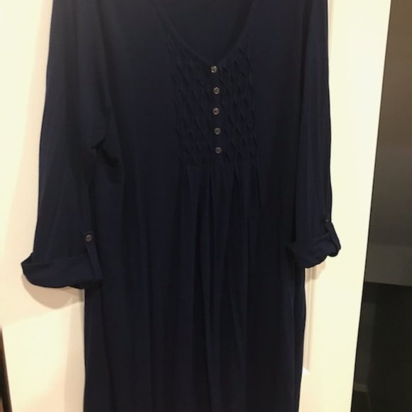 Kim Rogers Womens Plus Size 2X Blue Dress - Picture 4 of 4